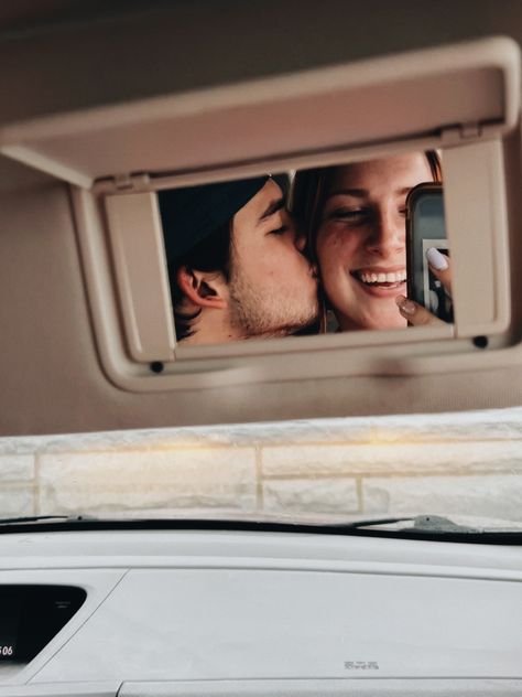 #cars #mirror #selfie #with #loml #couple #inspo Car Photography Ideas Couple, Couples Selfies Aesthetic, Couple Photo In Car, Selfies In Car, Selfie With Boyfriend, Couple Mirror Selfie Ideas, Mirror Selfie Couple, Mirror Selfie Cute, Car Mirror Selfie