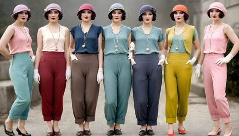 1920s Fashion: Did Women Wear Pants in the 1920s Fashion - Forbes Fashion Modern 20s Fashion, 1920s Casual Fashion, Lady Duff Gordon, Pant Outfits For Women, Oxford Bags, 1920s Women, Madeleine Vionnet, Jean Patou, Jeanne Lanvin