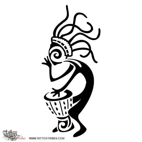 I know this is you! Kokopelli Tattoo, Kokopelli Art, Polynesian Tattoos, Didgeridoo, Native American Symbols, Geometric Tattoos, Hawaiian Tattoo, Afrikaanse Kunst, American Symbols