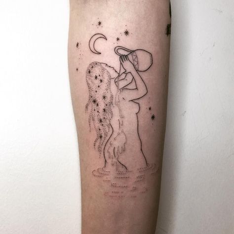 Gay Tattoos, Backpiece Tattoo, Aquarius Tattoo, Witch Tattoo, Goddess Tattoo, Silhouette Tattoos, Aesthetic Tattoo, Dope Tattoos, Piercing Tattoo