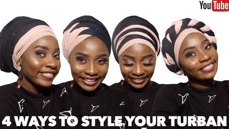 Scarf Head Wrap Tutorial, Doek Styles, Headgear Fashion, Tie A Turban, Headwrap Styles, African Hair Wrap, Headwrap Tutorial, Twisted Hair, Head Scarf Tying