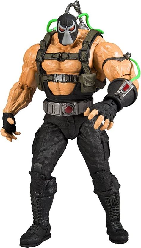 Bane Batman, Toy Guide, Dc Figures, Comics Characters, Figure Photography, Dc Comics Characters, Deathstroke, Hero Costumes, Mcfarlane Toys