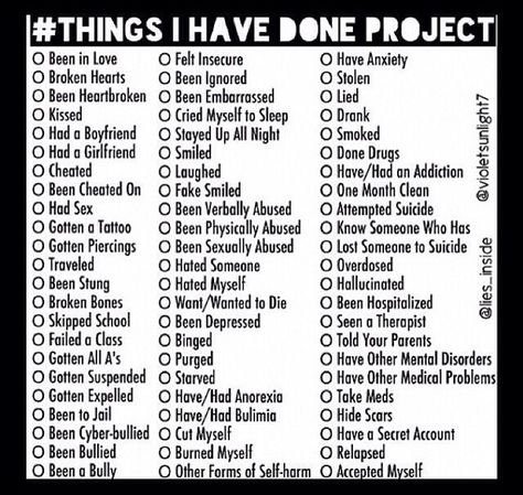 5 likes and I'll do the #thingsihavedone project Things I Have Done Project, Jar Of Template, Fill The Jars Template, Things I Have Done, Sleep Drink, About Me Template, What I Like About You, Bingo Template, Fake Smile