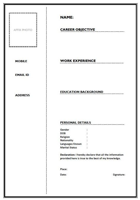 Cv Form Myanmar, Blank Cv Form, Cv Design Template Free, Cv Form, Resume Template Free Downloadable, Resume Design Template Free, Cv Format For Job, Resume Format Free Download, Cv Models