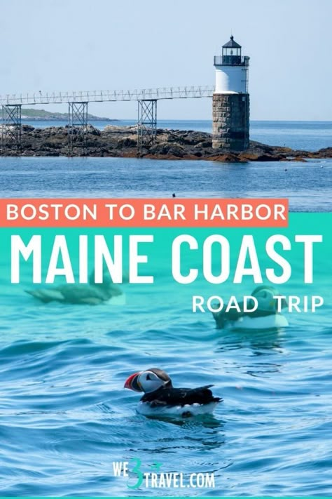 Road Trip From Boston, Boston Aesthetic, Maine In The Fall, Maine Road Trip, Boston Vacation, Maine Beaches, Visit Maine, Road Trip Map, New England Road Trip