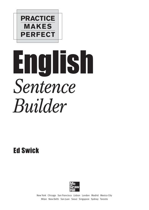 Simple Words For Kids, Sentence Builder, Basic English Grammar Book, English Grammar Notes, English Sentence, Basic English Sentences, English Learning Books, English Grammar Book, English Language Learning Grammar