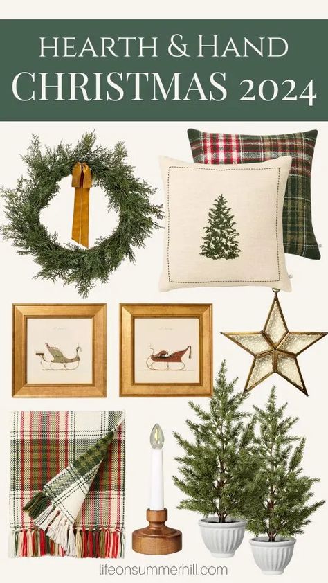 Get ready to embrace the magic of Hearth and Hand Christmas Decor! This season, infuse your home with cozy charm through beautiful ideas for your Christmas tree and stunning wreaths. Inspired by the lovely Joanna Gaines, this collection captures that modern farmhouse vibe we all adore. From rustic Christmas decor to fresh Christmas decorating ideas for 2024, there’s something for everyone. Head to Target for the best Christmas decor that will make your home warm and inviting. Plow And Hearth Christmas, Target Christmas 2024, Joanna Gaines Christmas Tree, Hearth And Hand Christmas, Target Hearth And Hand, Joanna Gaines Christmas, Studio Mcgee Christmas, Hand Christmas Tree, Target Christmas Decor