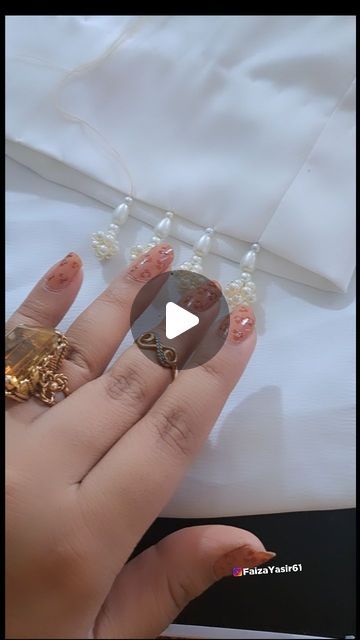 32K views · 1.3K likes | Faiza yasir on Instagram: "Beautiful easy pearls tassels making with fish wire by #faizayasir #DIY #handwork" Pearls Embroidery Designs, Tassle Making Diy, Beaded Tassels Tutorial, Tassels Diy Tutorials, Beaded Tassels Diy, Lace Beadwork, Pearl Tassels, Tassels Designs, Tassels Tutorials