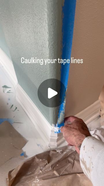 Cesario’s Painting Inc on Instagram: "Always caulk your tape lines. Perfect lines every time." Diy Hairclips, Caulk Tape, Door Table, Diy Home Improvements, M Craft, Knitting Group, Jewellery Box Making, Paint Line, Two Year Olds