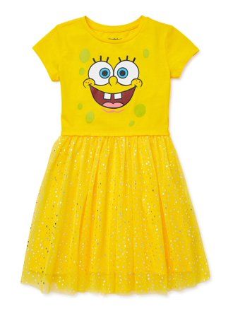 Patrick Star Fancy Dress, Sponge Bob Dress, Spongebob Girl Birthday, Spongebob Dress, Spongebob Outfit, Spongebob Spongebob, Tulle Costumes, Hall Decorations, Sea Bright