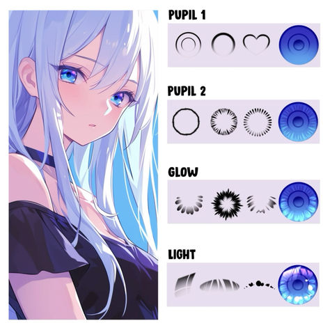 Procreate pupils brush pack for anime and manga. Create stunning eye looks with these 10 high-quality brushes. #procreate #anime . #Cartoon_Tutorial #Make_Your_Eyes_Pop #Free_Procreate #Procreate_Brushes_Free Procreate Brushes Download, Cartoon Tutorial, Make Your Eyes Pop, V Model, Eye Drawing Tutorials, Free Procreate, Procreate Brushes Free, Procreate Tutorial, Coloring Tutorial