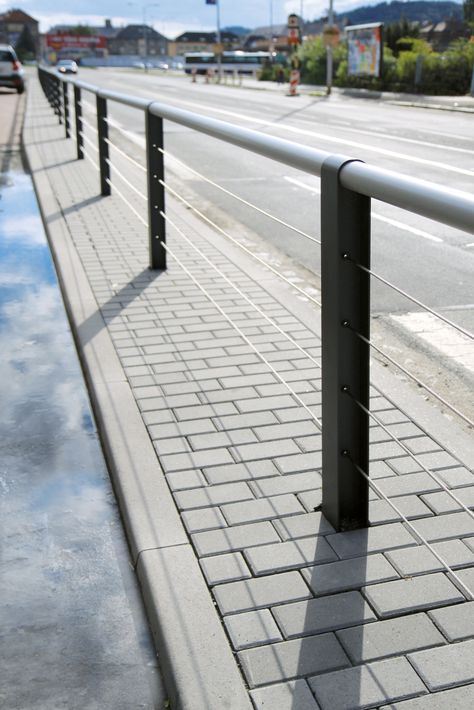 Bike Infrastructure, Cable Structure, Pakistan Home, Temporary Fence, Guard Rail, Stainless Steel Tubing, Deck Railings, Public Building, Railing Design