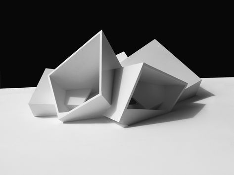 Arch Model Interesting Shapes Architecture, Volume Architecture Model, Architecture Volume Concept, Foam Architecture Model, Uncomfortable Architecture, Volume In Architecture, Concept Model Architecture Ideas Simple, Intersection Architecture, Paper Models Architecture