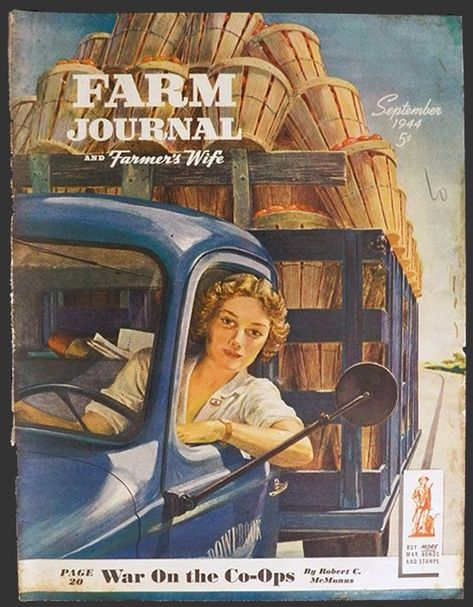 Fruit Truck, Vintage Magazine Covers, Farm Journal, Journal Magazine, Farm Wife, Farmer Wife, Quilt Art, Farm Art, Journal Vintage