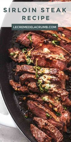 Top Sirloin Steak Recipe, Sirloin Recipes, Ketogenic Recipes Dinner, Sirloin Steak Recipes, Tender Steak, Steak And Mushrooms, Beef Sirloin, Sirloin Steaks, Steak Dinner