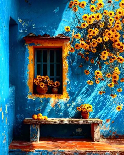 OThingstodo on X: "https://t.co/9nDgzBFrGV" / X Loving Images, Colorful Space, Mallorca Spain, Colourful Buildings, Painting Inspo, Modern Artists, Watercolor Inspiration, Beautiful Doors, Art Inspiration Painting