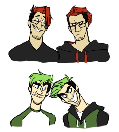 Septiplier fanart by cartoonjunkie on deviant art Markiplier Hair, Darkiplier And Antisepticeye, Jacksepticeye And Markiplier, Mark And Jack, Markiplier And Jacksepticeye, Jack And Mark, Markiplier Jacksepticeye, Game Grumps, Youtube Gamer