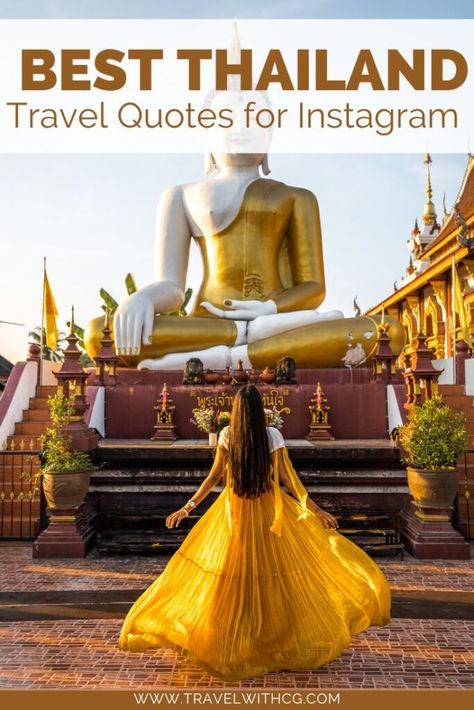 Thailand Instagram Captions, Thailand Captions Instagram, Thailand Quote, Vacation Captions, Captions For Instagram Posts, Temple Thailand, Famous Sayings, Thailand Vacation, Thailand Photos