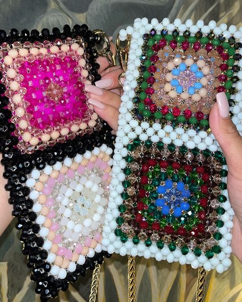 CAPPADOCIA Phone case📱✔️ Price: $110 (the set includes a metal strap that can be adjusted - on the shoulder or over the shoulder) For an additional cost, you can also order a crystal harness (+$20) Completely handmade♥️-time of execution 12 hours😁 Material: Czech crystal There are 8-12 colors in the bag, you can choose a palette to your taste and I will gladly do it for you♥️ Production time is 5-7 days There is delivery worldwide 🌎 Specify your country and I will calculate the shipping cost ... Hand Beaded Bag, Crystal Bags, Metal Straps, Czech Crystal, Beaded Bags, Hand Beading, Phone Cases, Tote Bag, Canning