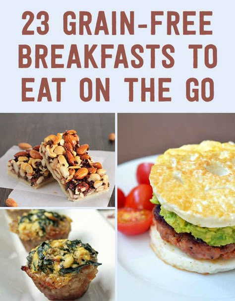 23 Grain-Free Breakfasts To Eat On The Go Gluten Recipes, Paleo Breakfasts, Recipes Brunch, Grain Free Breakfast, Paleo Recipe, Brunch Recipe, Recipe Breakfast, Things To Eat, Recipes Diet