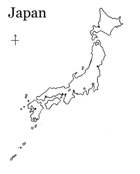 Japan Geography, Pinterest Japan, Country Tattoo, Map Of Japan, Map Sketch, Country Tattoos, Japan Temple, Japan Map, Japan Country