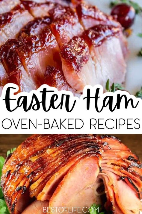 The best baked Easter ham recipes help you breathe new life into your Easter traditions as you impress everyone with a beautiful Easter dinner. Baked Ham with Pineapple | Oven Baked Ham Recipes | Easter Dinner Main Dishes | Easter Dinner Ideas | Recipes for Easter | Spring Recipes | Dinner Recipes for Spring #easterdinner #dinnerrecipes Ham For Easter Recipes, Easter Ham Recipes Ovens, Easy Easter Ham Recipes, Best Easter Ham Recipes, Easter Dinner Ham Recipes, Easter Boneless Ham Recipes, Easter Ham Dinner Menu Ideas, Best Easter Ham, Baked Easter Ham