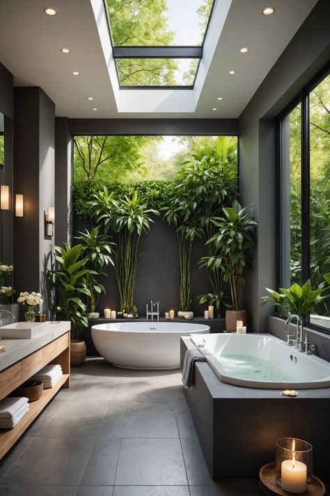 20 Elegant Bathroom Design Ideas – ToolzView Dream Bathroom Luxury, Jacuzzi Bathroom, Urban Bathroom, Master Suite Design, Organic Modern Bathroom, Elegant Bathroom Design, Open Bathroom, Beautiful Home Gardens, Bathroom Retreat