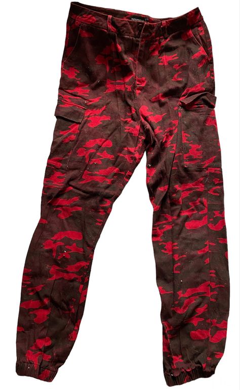 Red Camo Pants, Red Camo, Camo Cargo Pants, Online Closet, Camo Pants, Red Pants, Short Pants, Cargo Pants, Camouflage