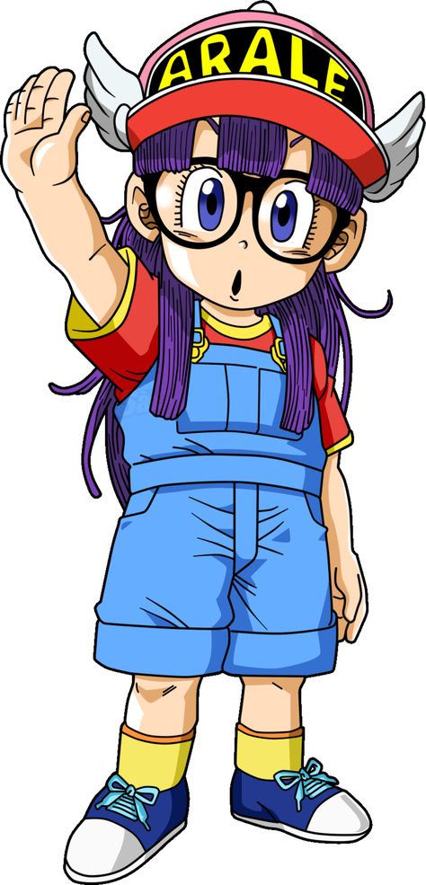 Arale Dr Slump, Dr Slump, Photo Arts, Dbz Characters, Dragon Ball Super Art, Dragon Ball Super Manga, Doodle Illustration, Son Goku, Cute Images