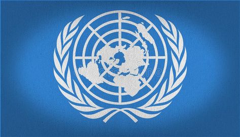 UN flag royalty free illustration United Nations Logo, Un Flag, United Nations Flag, White Fabric Texture, Bible Study Videos, Sun Worship, Spiritual Dimensions, Blue And White Fabric, The Occult