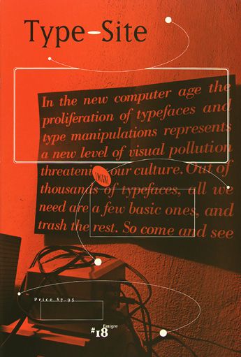 Back Issues: Emigre 18 Contemporary Graphic Design, 90s Design, Magazine Layout Design, Typeface Design, Printed Pages, Magazine Layout, Graphic Design Posters, Editorial Design, Printed Paper