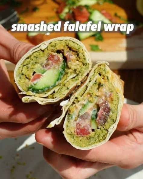 Vegan Plan | "GET The Complete Plant Based Cookbook - Over 200+ Delicious Vegan Recipes Including 30-day Meal Plans" =>> LINK IN BIO 🔗 @vegan.planvn... | Instagram Falafel Wrap Recipe, Falafel Wrap, Falafel Recipe, Wrap Recipe, Twisted Recipes, Plant Based Cookbook, Tahini Sauce, Vegan Cookbook, Tasty Vegetarian Recipes