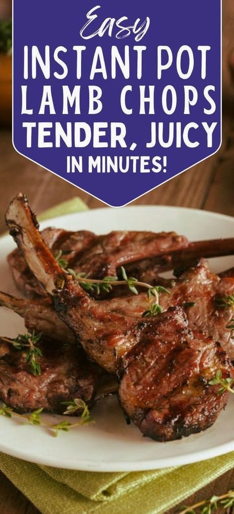 Making tender, juicy lamb chops has never been easier than with this Instant Pot Lamb Chops recipe. Pressure cooking lamb chops allows them to become super tender and juicy, locking in the flavor. Pair it with your favorite side dishes for Christmas, Thanksgiving, Easter, or any time of the year! Lamb Breast Recipe, Side Dishes For Christmas, Easy Lamb Chop Recipes, Pressure Cooker Lamb, Lamb Loin Chop Recipes, Dishes For Christmas, Cooking Lamb, Cooking Lamb Chops, Lamb Chops Recipe