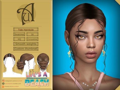 Alpha Curly Hair Cc Sims 4, Sims 4 Curly Hair Cc Alpha, Low Curly Bun, Sims 4 Mac, Sims 4 Curly Hair, Pelo Cafe, Alpha Cc, Sims 4 Black Hair, Sims 4 Cas Mods