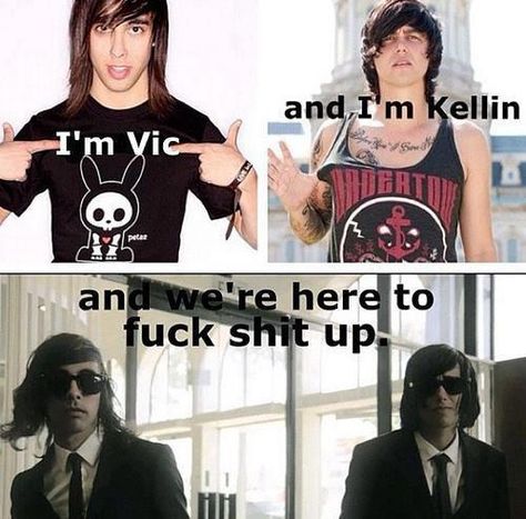 King For A Day, Emo Band Memes, Band Quotes, Emo Memes, Kellin Quinn, Sleeping With Sirens, Band Humor, Falling In Reverse, I'm With The Band