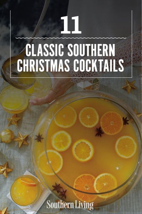 Large Batch Cocktails Winter, Big Batch Cocktails Winter, Christmas Big Batch Cocktails, Big Batch Holiday Cocktails, Southern Comfort Punch, Batch Christmas Cocktail, Christmas Pitcher Cocktails, Large Batch Christmas Cocktails, Southern Cocktails Recipes