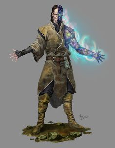 Utilisateur du kyo de fer Dnd Demigod, Demigod Character Design, Eldrich Monsters, Magic User, Heroic Fantasy, Reference Drawing, Dungeons And Dragons Characters, Fantasy Warrior, Arte Fantasy