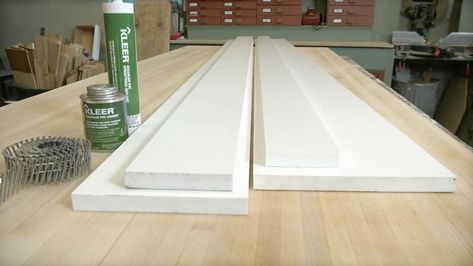 Pvc Trim Exterior, Pvc Baseboard Trim, Pvc Window Trim, Diy Door Molding, Pvc Trim Boards, Garage Door Trim, Vinyl Exterior Siding, Sawdust Girl, Fine Homebuilding