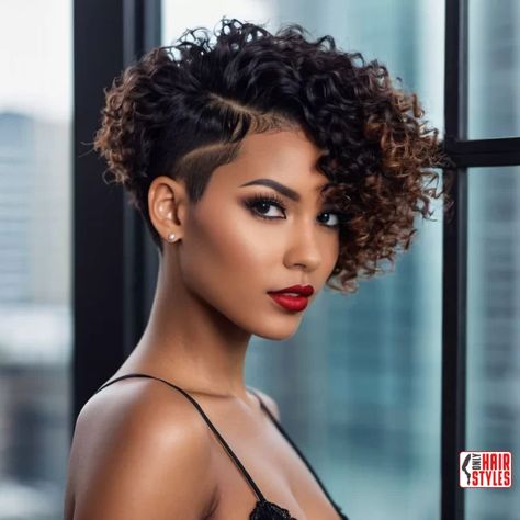 28. Undercut for Curly Hair | 33 Hottest Short Hairstyles For Black Women Short hairstyles for black women have always been a bold and expressive choice, showcasing a unique blend of confidence and style. With an extensive array of options available, it can be overwhelming to choose the perfect short hairstyle that complements your personality and enhances your. Curly Tapered Natural Hair, Undercut For Curly Hair, Short Curly Hair Shaved Side, Curly Mohawk Hairstyles For Black Women, Bob Cut Hairstyles For Black Women, Pixie Cut On Natural Hair, Undercut Hairstyles Women Short Pixie Hair, Short Hairstyles Black Women Natural, Permed Pixie Hairstyles