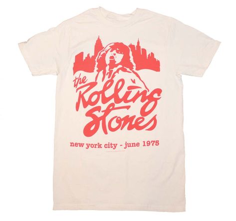 Rolling Stones T Shirt Featuring Mick Jagger Easy 30 day return policy 1975 Print, Music Merch, Band Camp, Rock Tees, Mick Jagger, Band Merch, Vintage Band, Girls Tees, Rolling Stones