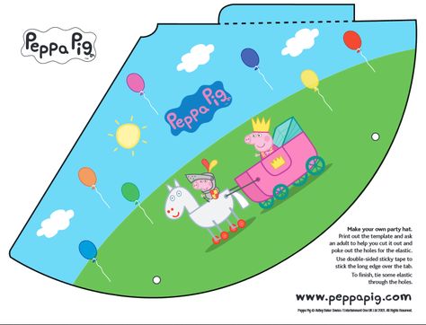 Let Your Preschooler Plan Their Own Peppa Pig Party With The New Peppa Pig’s Party Time App! + FREE Peppa Pig Party Printables! - Must Have Mom Peppa Pig Party Hats, Pig Birthday Theme, Peppa Pig Birthday Party, George Pig, Peppa Pig Party, Pig Party, Peppa Pig Birthday, Pig Birthday, 3rd Birthday Parties