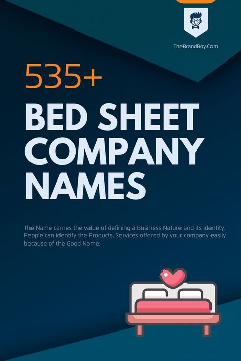 468+ Catchy Bed Sheet Company Names - theBrandBoy.Com Bedding Brand Identity, Cool Bedding, Company Name Ideas, Store Names Ideas, Business Name Generator, Unique Business Names, Shop Name Ideas, Best Business To Start, Catchy Names