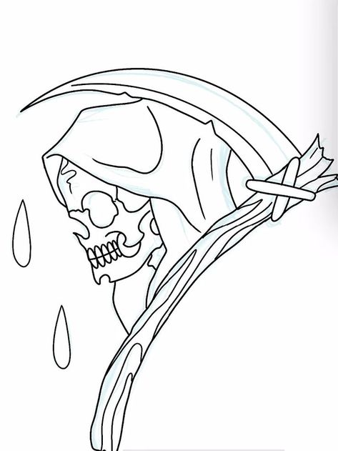 Grim Reapers are a popular tattoo design. Being able to draw grim reaper designs from scratch will allow you to make custom designs for your clients. If you’re not sure where to start, keep reading. In this article, we’ll be breaking down how to draw a grim reaper step by step, including: - How to map out your basic design - What details to think about when creating a grim reaper design - When to use Procreate’s Streamline tool (and when to avoid it) Procreate Step By Step, Grim Reaper Design, Grim Reaper Drawing, Reaper Design, Reaper Drawing, Grim Reaper Tattoo, Reaper Tattoo, Cartoon Character Tattoos, Professional Tattoo