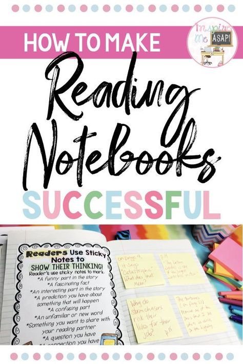 Intermediate Reading, Elementary Reading Activities, Reading Notebooks, Readers Notebook, Upper Elementary Reading, Teaching 5th Grade, Reading Notebook, 4th Grade Reading, Notebook Ideas