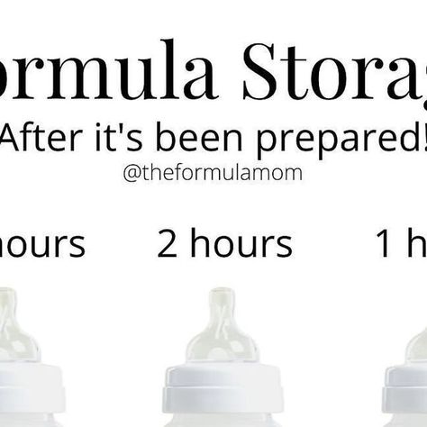 Pregnancy | Moms | Postpartum on Instagram: "@theformulamom - I’ve been getting lots of questions lately about formula storage and food safety-- please save this post so you have it handy or share with your grandparents or babysitters who may need this info!⁠ ⁠ Some background -- formula is FOOD. As such, we must follow food safety rules when preparing, using, and storing formula!⁠ These rules exist to help prevent bacterial contamination and keep your little one healthy and safe.⁠ ⁠ While I know formula can be expensive, 😓 it is super important for the health of your baby to toss formula that is no longer considered safe according to these CDC guidelines.⁠ ⁠ ⏱️ 24 Hours: Prepared formula, i.e. mixed powder formula that's unused/has not been offered to your little, is good in the fridge u Baby Formula Storage, Formula Storage, Safety Rules, Baby Formula, Food Safety, Postpartum, Need This