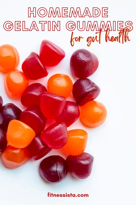 A gut-friendly homemade gummy that kids will love, too! Homemade Fiber Gummies, Creatine Gummies Recipe, Homemade Gelatin Gummies, Gut Healthy Gummies, Diy Gummies, Gelatin Gummies Healthy, Gut Health Gummies, Gut Gummies Gelatin Recipes, Sugar Free Gummies