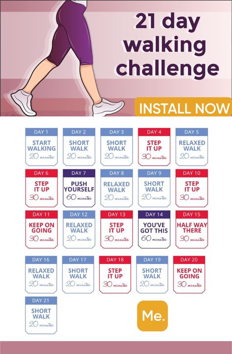 Weight Watcher Desserts, Walking Challenge, Walking Plan, Resep Diet, Walking Exercise, Yoga Photography, Health Info, Lose Belly, Workout Challenge