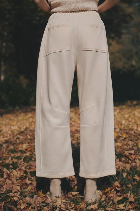 Daily Practice by Anthropologie Barrel Joggers | Anthropologie UK Anthropologie Uk, Joggers Pants, Fleece Sweatpants, Daily Practices, Fleece Joggers, 50 Fashion, Faux Fur Jacket, Fur Jacket, Fall Trends