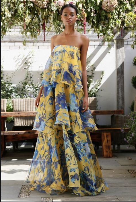 Party Outfit For Teen Girls, Sukienki Maksi, Trendy Party Outfits, Casual Party Outfit, Holiday Dress, Yellow And Blue, Trendy Dresses, Floral Maxi Dress, Floral Print Dress