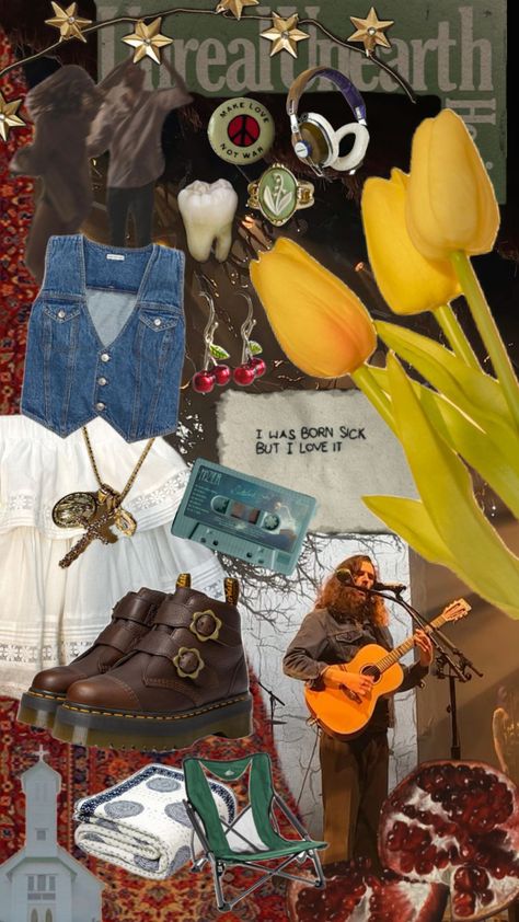 Outdoor Hozier concert outfit #hoziercollage #outfitinspo #concertfits #hozieraesthetic Hozier Concert Outfit, Outdoor Concert Outfit, Hozier Concert, Outdoor Concert, Hozier, Going Out Outfits, Spring Colors, Concert Outfit, Going Out